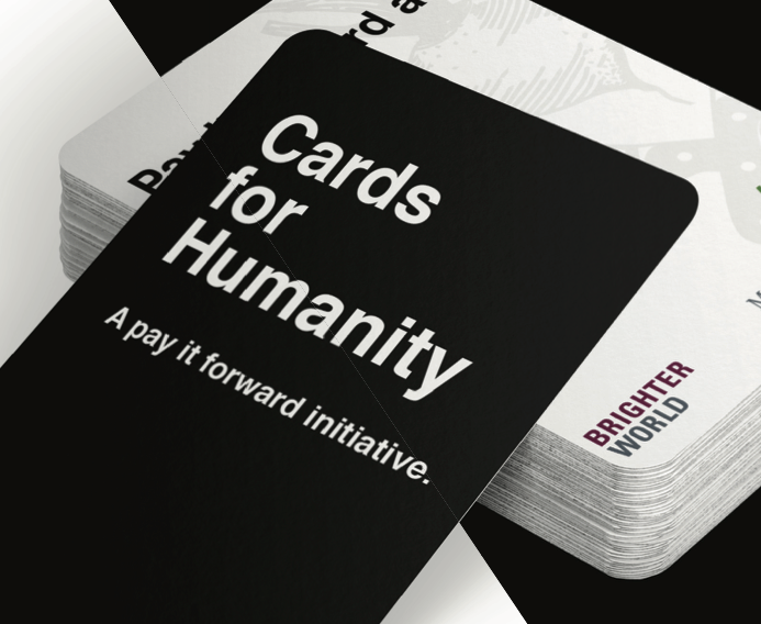 Photo of Cards for Humanity stacked