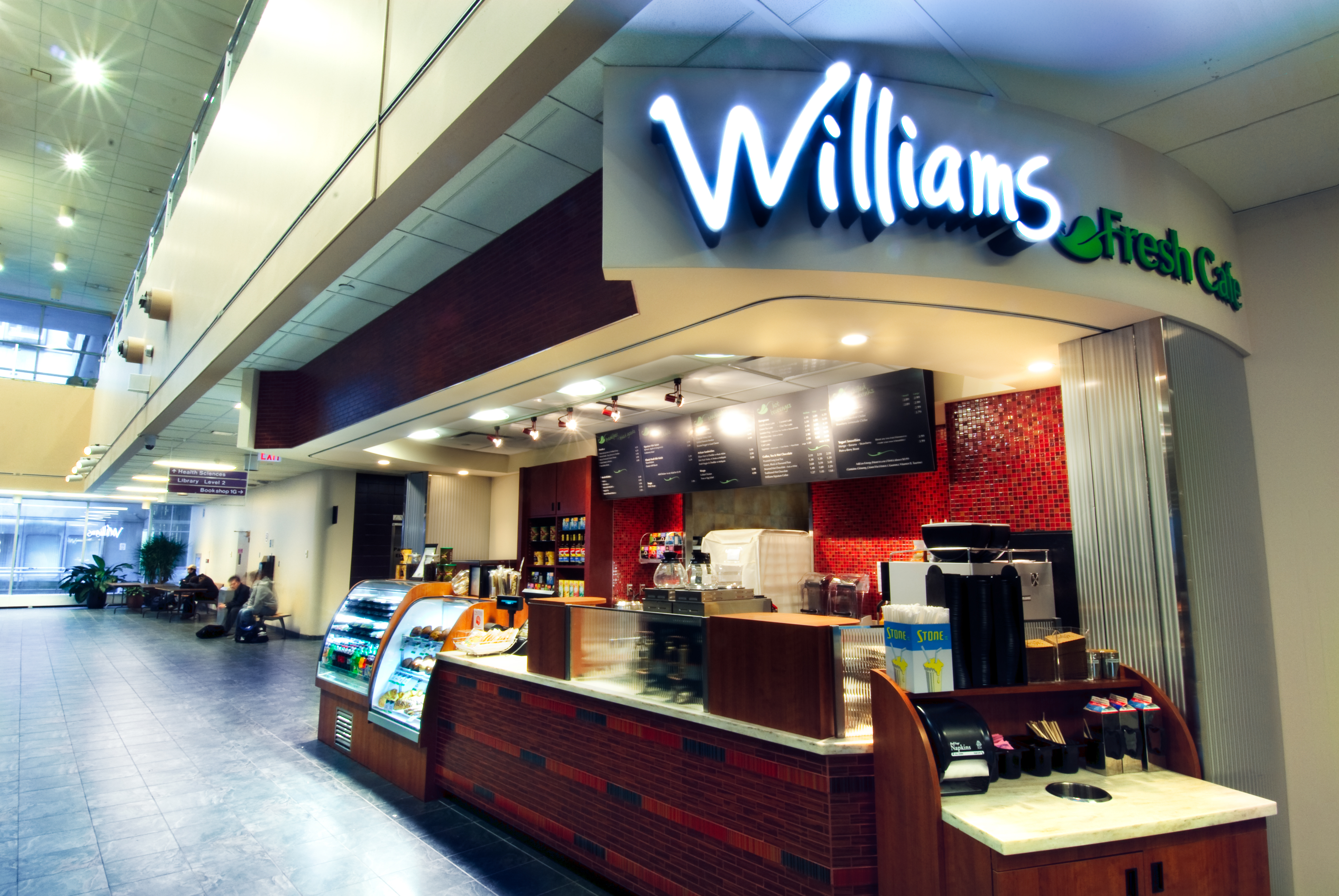 Side view of a Williams Cafe